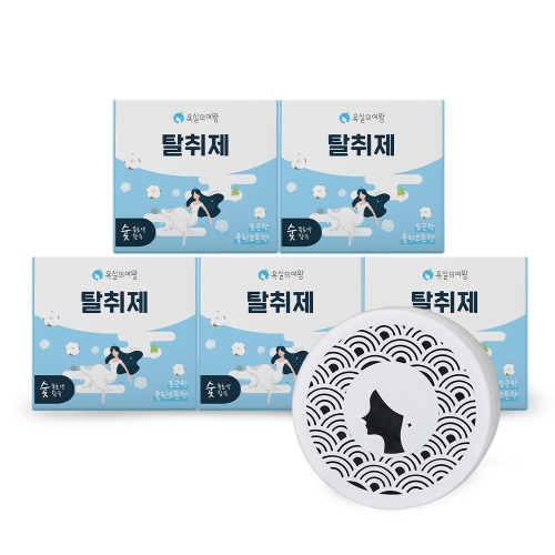 욕실의여왕 실내탈취제 클린코튼향 230g (5개)_이미지