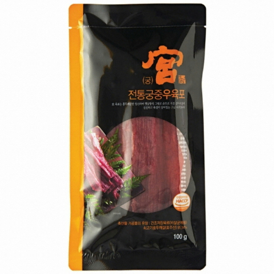 견우푸드 궁 전통 궁중 쇠고기 우 육포 100g (10개)_이미지
