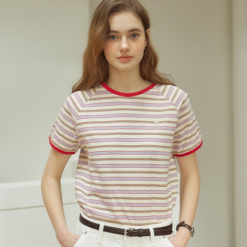 �ƿ�ȣ�� Harry Stripe Raglan T-shirt Red H25SP2-TS31-RED 214293 ���� FREE