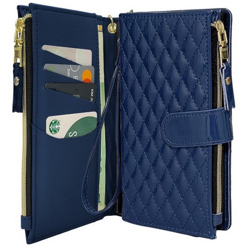 하이온 샤오미 포코 X7 프로 안나 애나멜 지퍼 다이어리 지갑 케이스_이미지