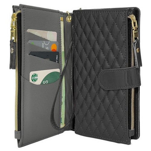 하이온 샤오미 포코 X7 프로 안나 애나멜 지퍼 다이어리 지갑 케이스_이미지