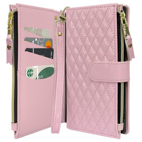 하이온 샤오미 포코 X7 프로 안나 애나멜 지퍼 다이어리 지갑 케이스_이미지