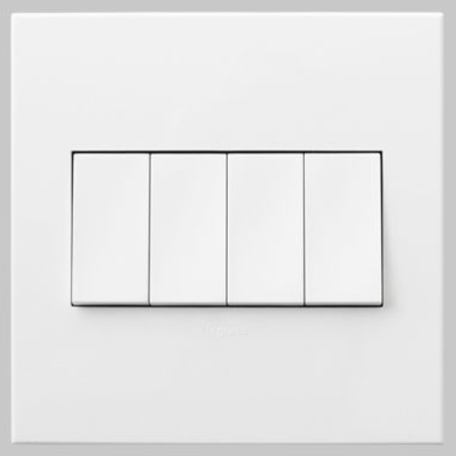 르그랑코리아 아테오 상하동작 스위치 4구 1로 화이트_이미지