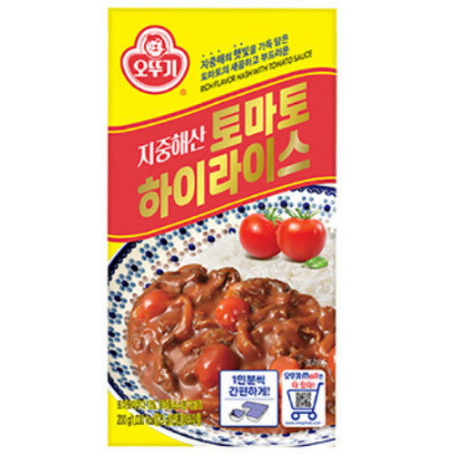 오뚜기 지중해산 토마토 하이라이스 고형 200g (2개)_이미지