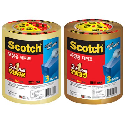 3M 3625V 포장용 테이프 투명 48mm x 25m
