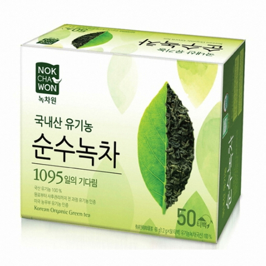 녹차원 국내산 유기농 순수녹차 50T (3개)_이미지