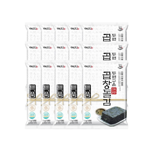 예지 두번구운 진도 토종 특 곱창돌김 35g (15개)