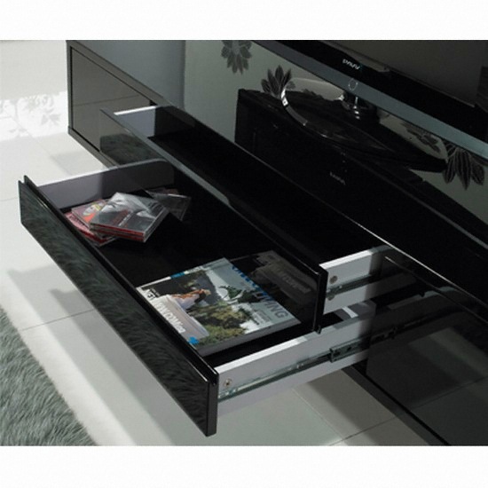 저스트모던 몬타나 하이그로시 거실장 블랙 1800_이미지