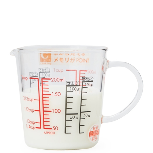 글라스 계량컵 200ml CMJW-200