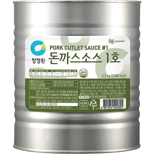청정원 돈까스소스 1호 3.3kg이미지입니다. 누르면 해당 게시물로 새창이동합니다.