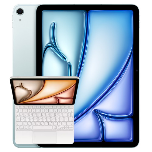 APPLE 2025 iPad Air 11 M3 Cellular+매직 키보드 (256GB)_이미지