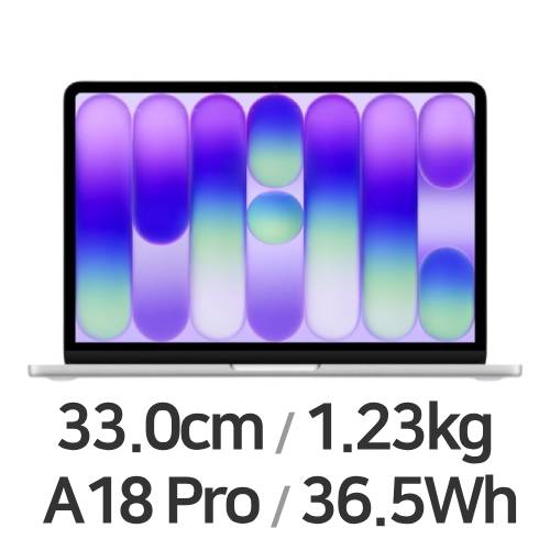 APPLE 맥북네오 6코어 CPU, 5코어 GPU 실버 (램8GB, SSD 256GB)