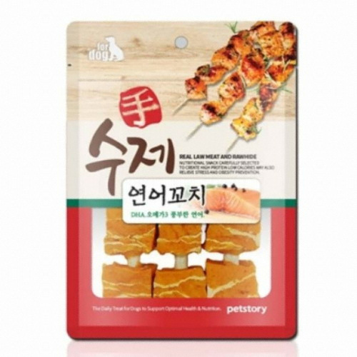 수제 연어꼬치 90g