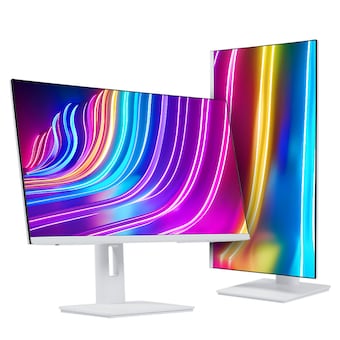 크로스오버 27QD166CM QHD <b>iPS</b> USB-C 화이트 Ai 멀티스탠드