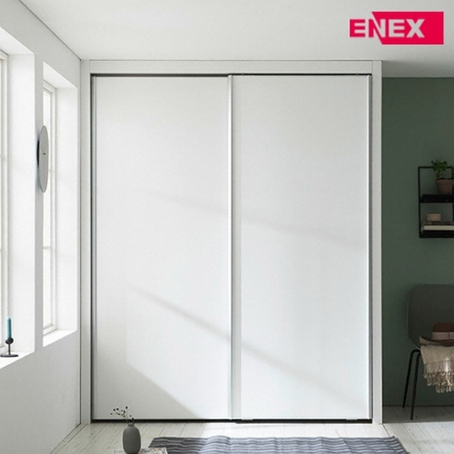 에넥스 ENNEE 코튼 거울 작은방 슬라이딩 붙박이장 (155cm)
