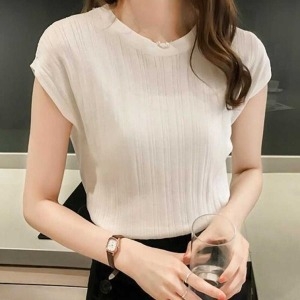 시원한 썸머 쿨니트 나시 하객룩 정장 베이직 이너 WAC1C85