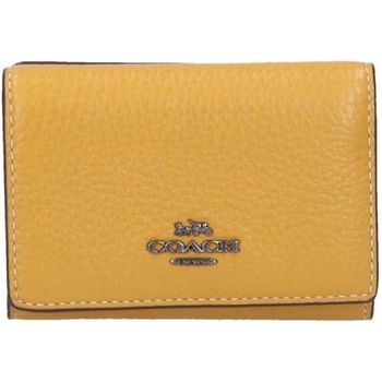 코치 지갑 여성 QBMWQ 3단 노란색 384033
