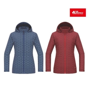 레드페이스 몰01 콘트라스트레치프린트우먼재킷 REWFJKF21151 버건디/95 선택완료