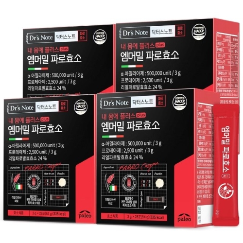 한국생활건강 닥터스노트 닥터스노트 내 몸에 플러스 plus 엠머밀 파로효소 28포 (4개)_이미지