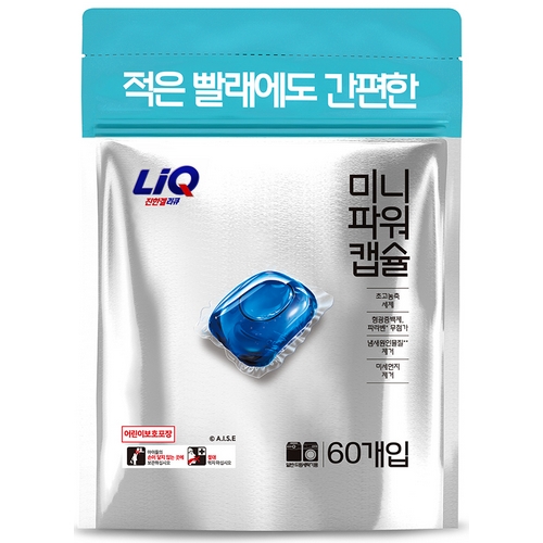 진한겔 미니 파워 프레시코튼향 캡슐세제 60개입 2개