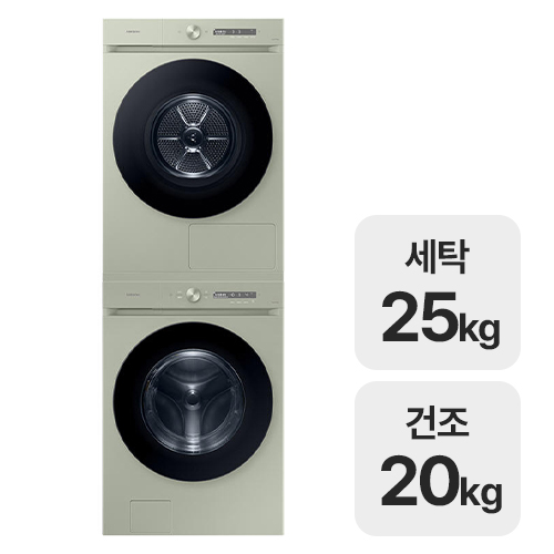 삼성전자 비스포크 AI WF25CB8895BG + DV20CB8890BG_이미지