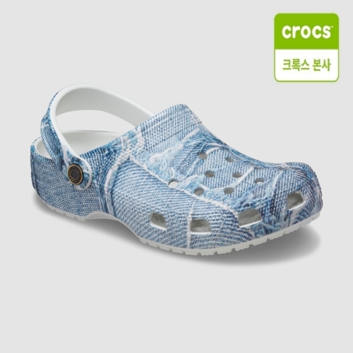 크록스 남녀공용 클래식 데님 클로그_210402-4MH_이미지