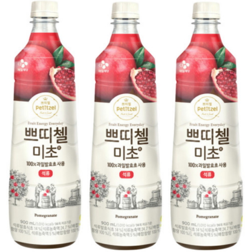 CJ제일제당 쁘띠첼 미초 석류 900ml (3개)_이미지