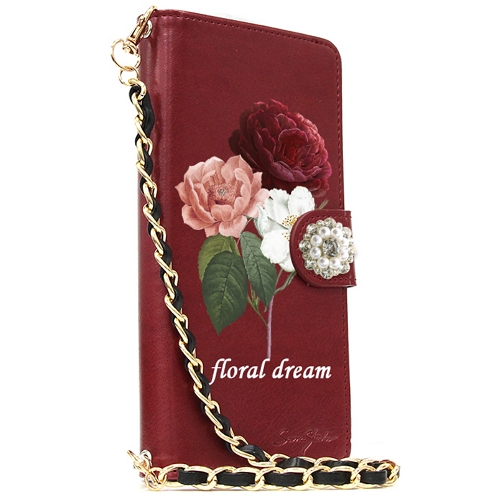 케이투코프 LG 벨벳 플로랄드림 플라워 꽃 장신구 지갑형 손목체인 케이스_이미지