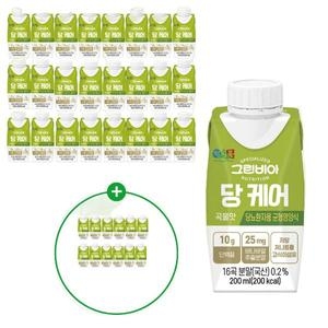 정식품 그린비아 당케어 곡물맛 당뇨환자용 균형영양식 200ml (24개)_이미지