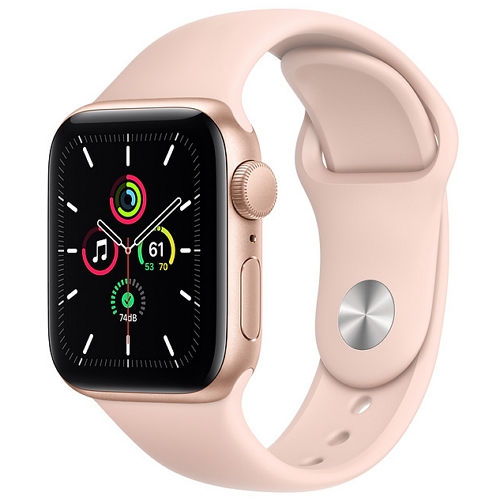 APPLE 워치 SE 40mm 골드 알루미늄 (스포츠밴드)_이미지