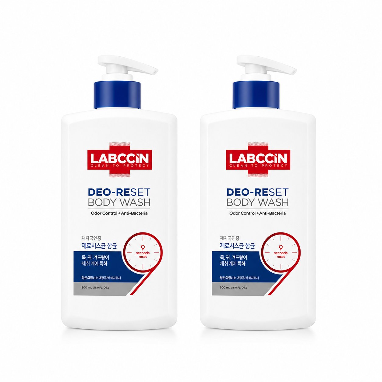 랩신 제로시스 데오리셋 바디워시 500ml (2개)_이미지