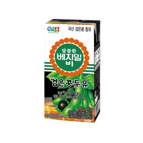 정식품 달콤한 베지밀B 검은콩 190ml (320개)_이미지