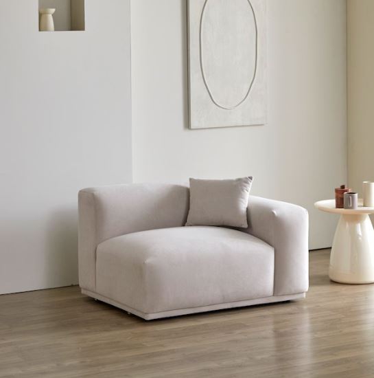 채움가구 루소 아쿠아텍스 패브릭 소파 1인용