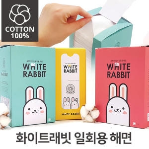 화이트래빗 일회용해면 100매x4개 화장솜 순면100이미지입니다. 누르면 해당 게시물로 새창이동합니다.