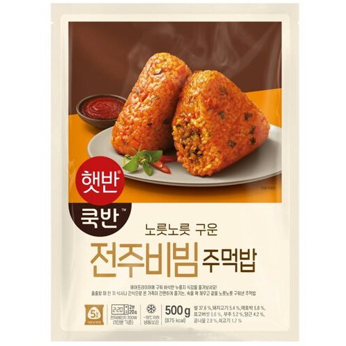 CJ제일제당 햇반 쿡반 전주비빔 주먹밥 500g (1개)_이미지