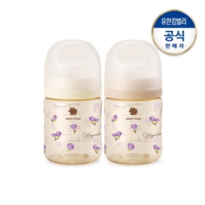 그린핑거 베베그로우 PPSU 목련 젖병 160ml (노꼭지) (2개)_이미지