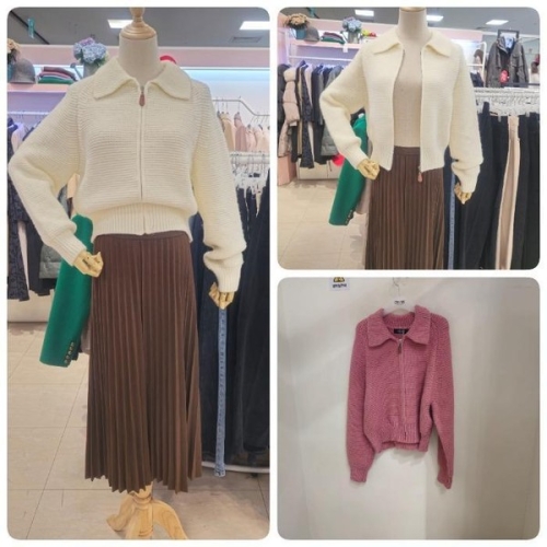 오프리미츠 HC26 70%최종인하가세미캐주얼오피스룪 카라넥집업크롭재킷형가디건남구 B23kc2a08