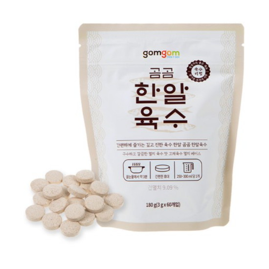 곰곰 한알육수 180g (3gx60입) (1개)_이미지