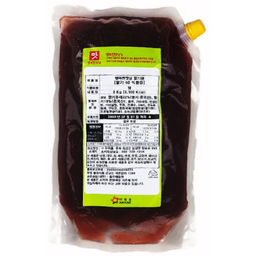 아워홈 행복한맛남 딸기쨈 2kg (1개)_이미지