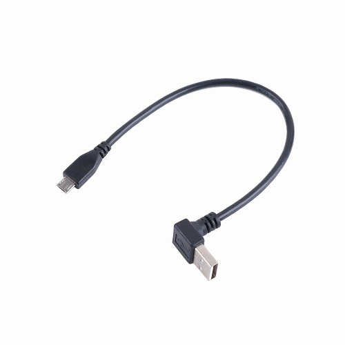 라이트컴 COMS USB2.0 마이크로 5핀 상향꺾임 케이블 (NA978) (0.25m)_이미지