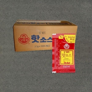 일회용 핫소스BOX 3.5kgX1000개 피자소스
