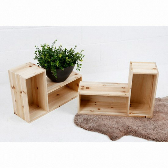 작은집닷컴 DIY 원목 퍼즐선반 ㄱ