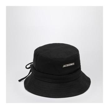 자크뮈스 Le Bob Artichaut black cotton hat ACU00002UAE00014/XM_JACQM-990_128-.._이미지