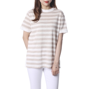  안지크 줄가라배색티셔츠_AD2ST5150