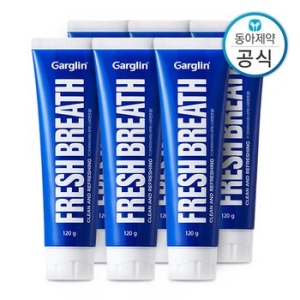 가그린 후레쉬 브레스 치약 스피아민트 120g (6개)_이미지