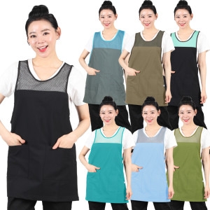 망사앞치마 원피스 요양보호사 여름 시원한 단체 LA58