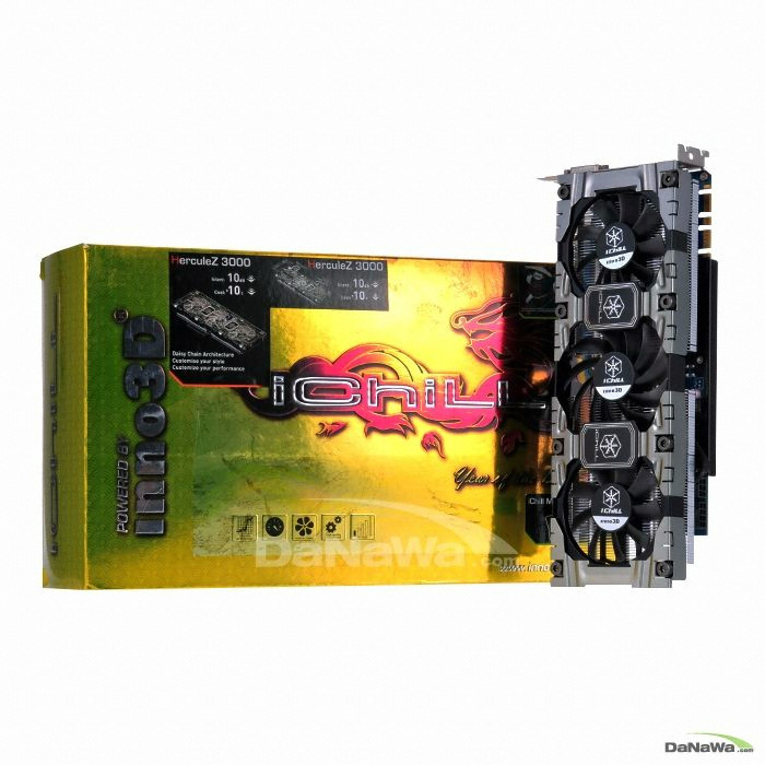 INNO3D iChiLL 지포스 GTX680 HerculeZ 3000 OC D5 2GB_이미지