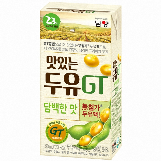 남양유업 맛있는 두유 GT 담백한맛 190ml x 96팩_이미지