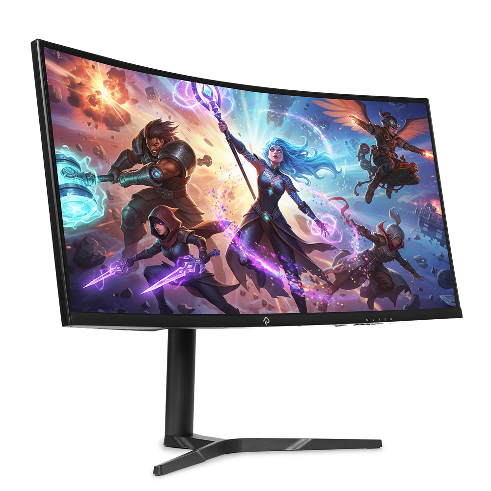 래안텍 PANTHEON CQA34C80SM 블랙 FastVA 180 UWQHD PD65 멀티스탠드 무결점_이미지