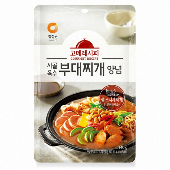 대상 청정원 고메레시피 사골육수 부대찌개 양념 140g (6개)
